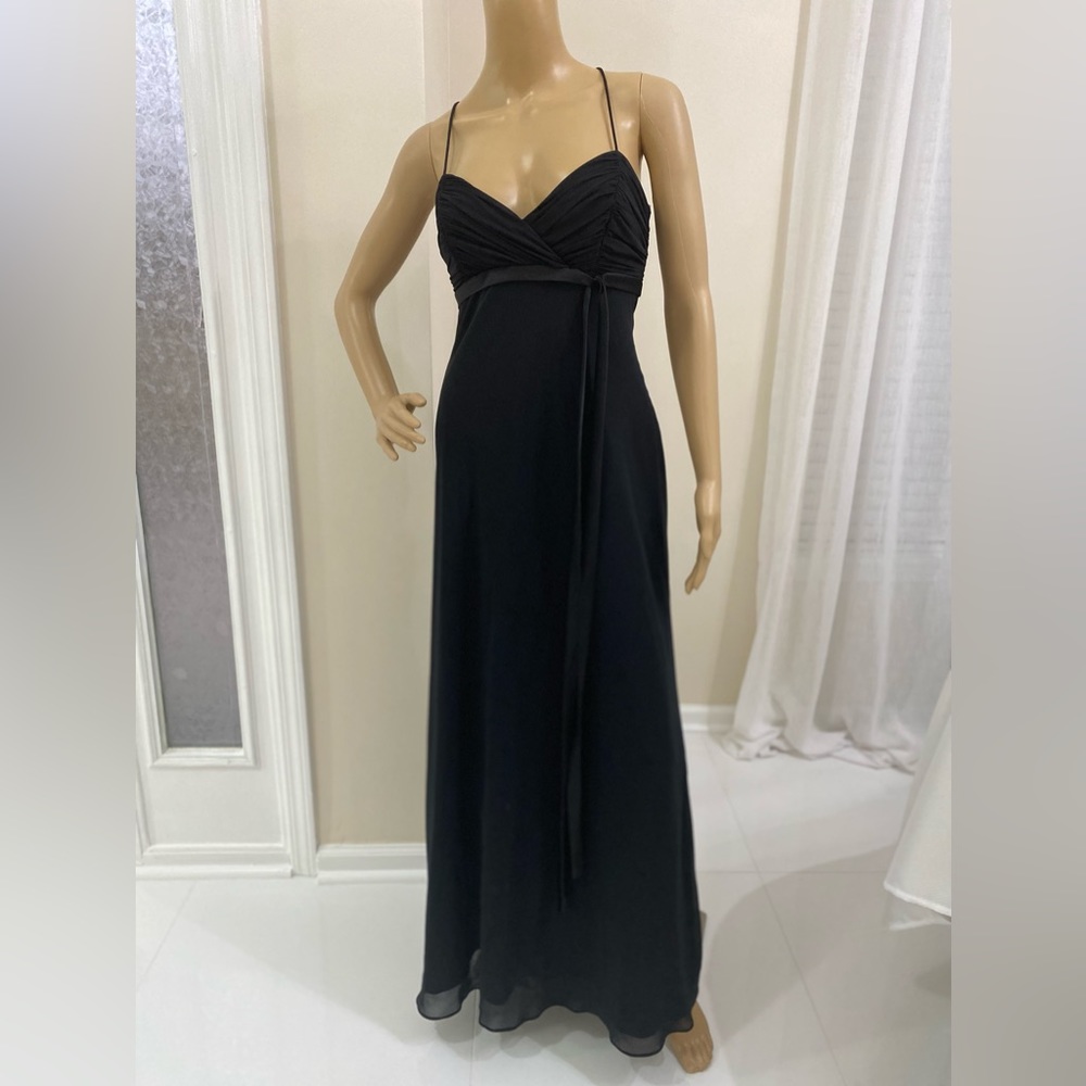 David’s Bridal long black prom dress